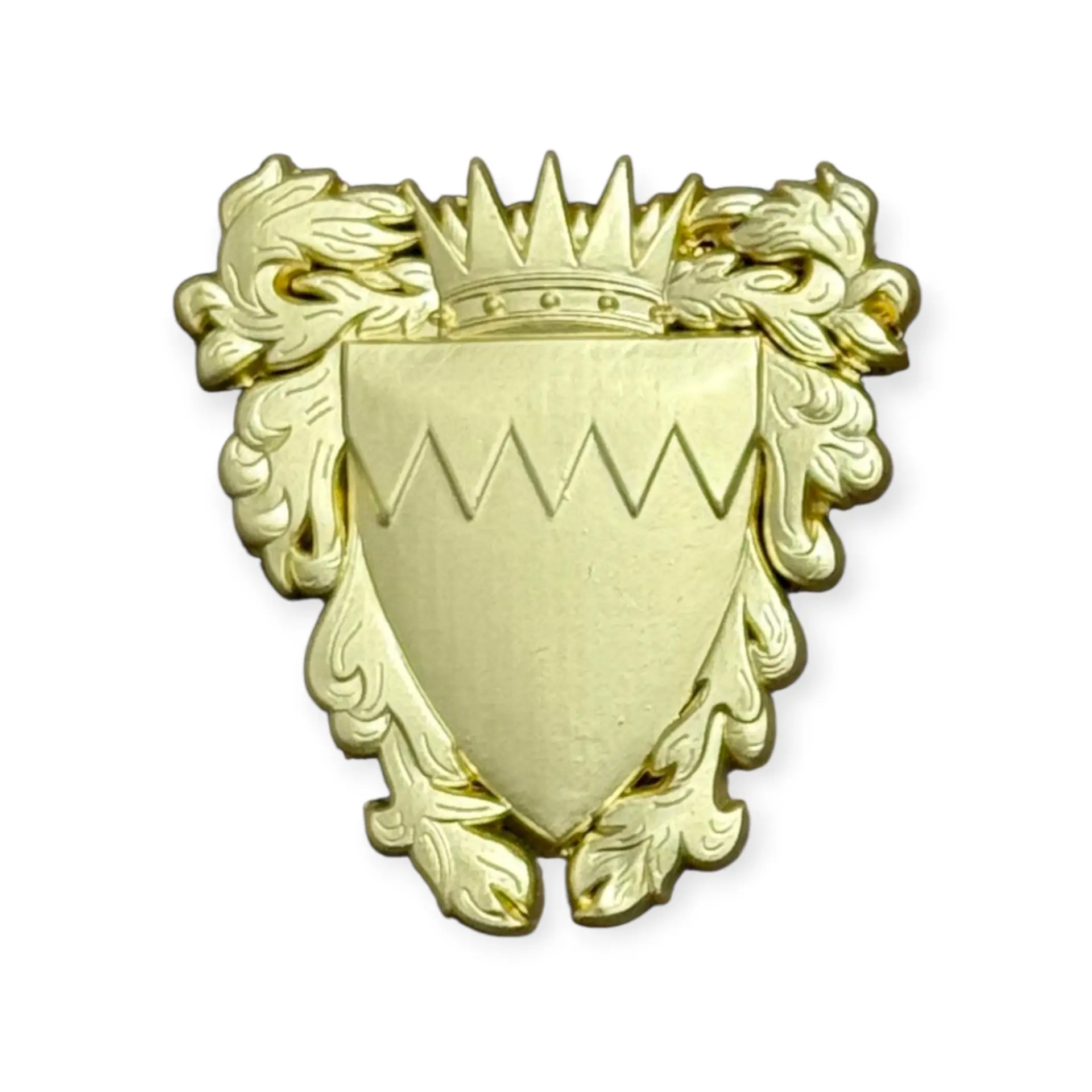 دبوس شعار البحرين المغناطيسي اللون الذهبي المطفي طول ٤سم - Matt Gold Bahrain Emblem Magnetic Pin 4cm